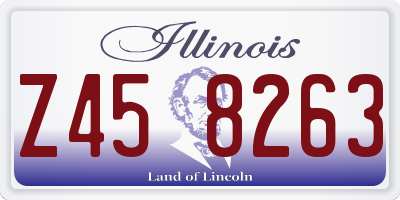 IL license plate Z458263
