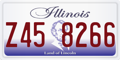 IL license plate Z458266