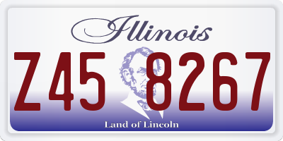 IL license plate Z458267