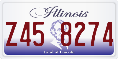 IL license plate Z458274