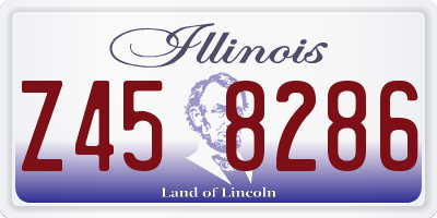 IL license plate Z458286