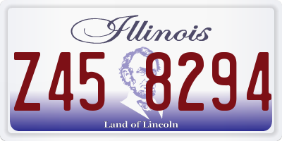 IL license plate Z458294