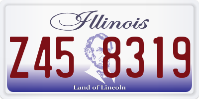 IL license plate Z458319
