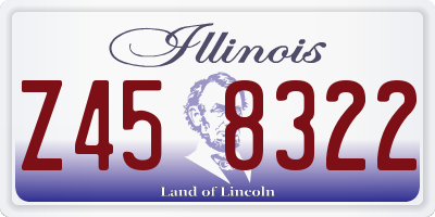 IL license plate Z458322