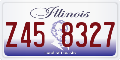 IL license plate Z458327