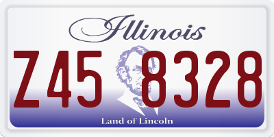 IL license plate Z458328
