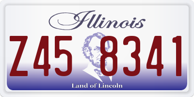 IL license plate Z458341