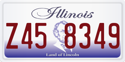 IL license plate Z458349