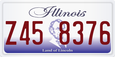 IL license plate Z458376