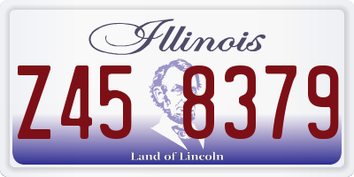 IL license plate Z458379