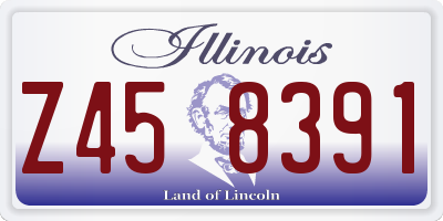 IL license plate Z458391