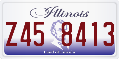 IL license plate Z458413