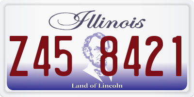 IL license plate Z458421