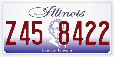 IL license plate Z458422