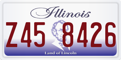 IL license plate Z458426