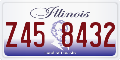 IL license plate Z458432