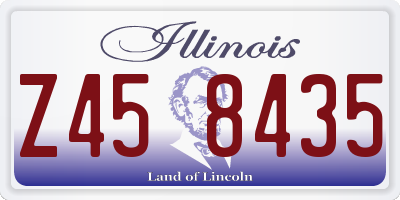 IL license plate Z458435