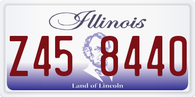 IL license plate Z458440