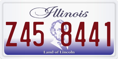 IL license plate Z458441