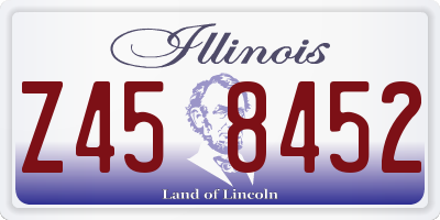 IL license plate Z458452