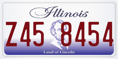 IL license plate Z458454