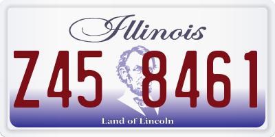 IL license plate Z458461