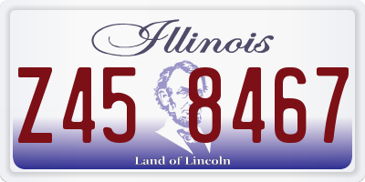 IL license plate Z458467