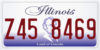 IL license plate Z458469