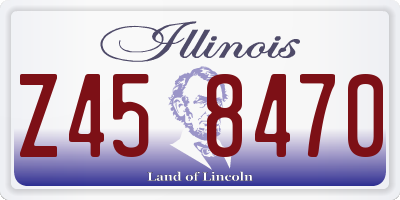 IL license plate Z458470