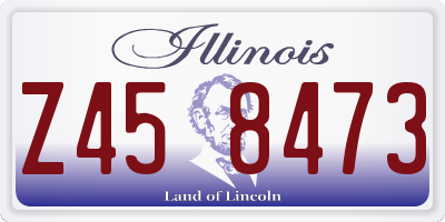 IL license plate Z458473