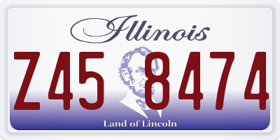 IL license plate Z458474