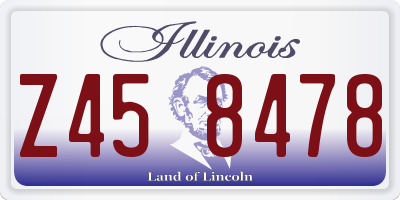 IL license plate Z458478