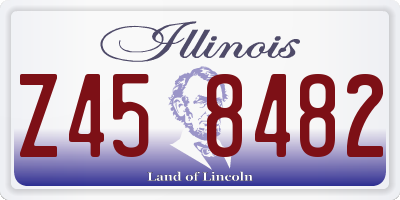 IL license plate Z458482
