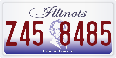 IL license plate Z458485