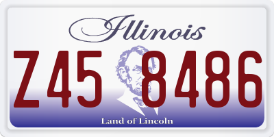 IL license plate Z458486