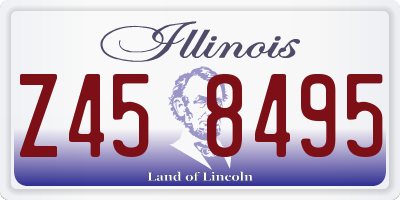 IL license plate Z458495