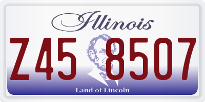 IL license plate Z458507