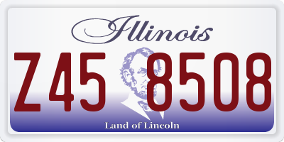 IL license plate Z458508