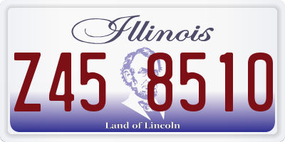 IL license plate Z458510