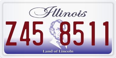 IL license plate Z458511