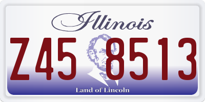 IL license plate Z458513