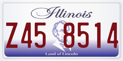 IL license plate Z458514