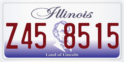IL license plate Z458515