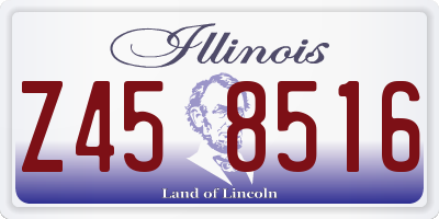 IL license plate Z458516