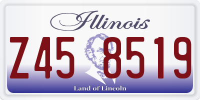 IL license plate Z458519