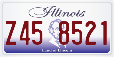 IL license plate Z458521