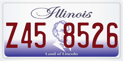 IL license plate Z458526