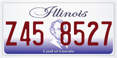 IL license plate Z458527