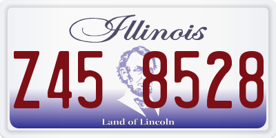 IL license plate Z458528