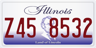 IL license plate Z458532